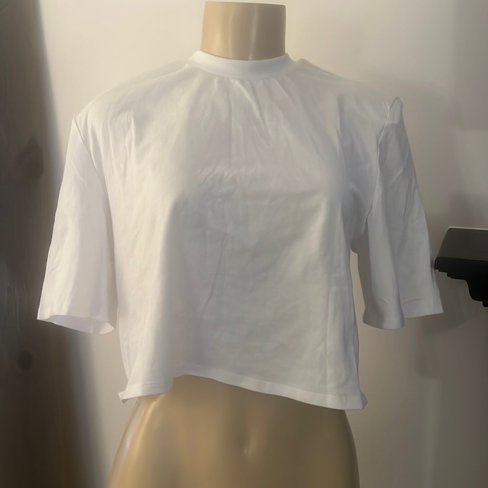 AFRM white crop tee